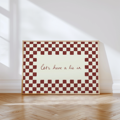 Let's Have a Lie In Print