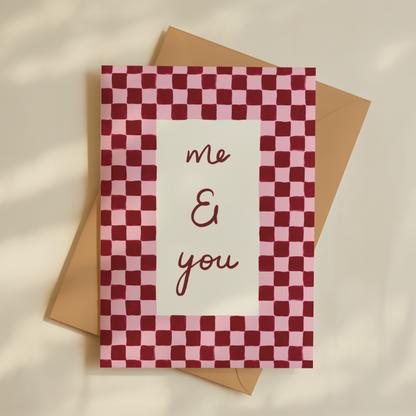 Me and You Greetings Card