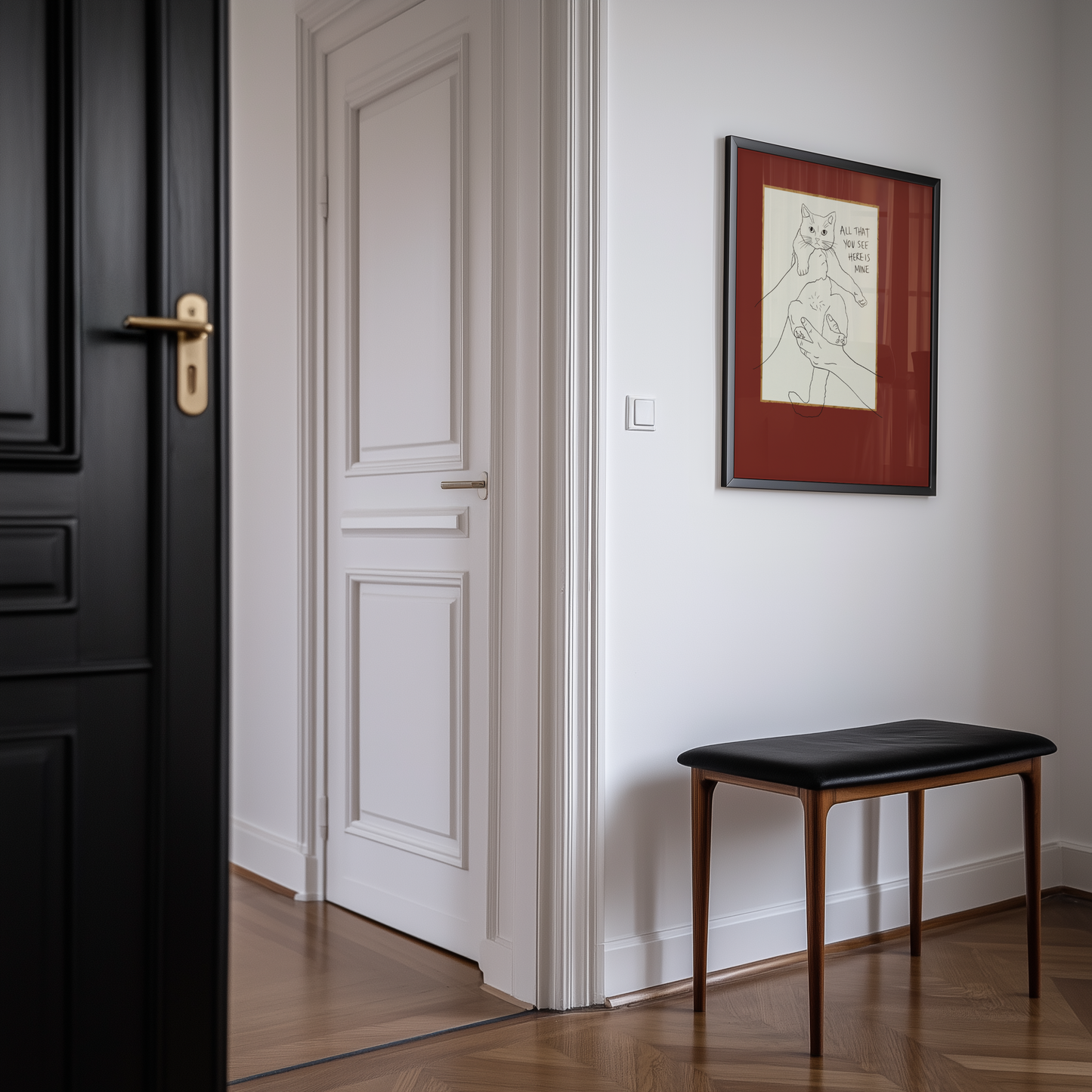 Cat Print - Everything You See Here Is Mine