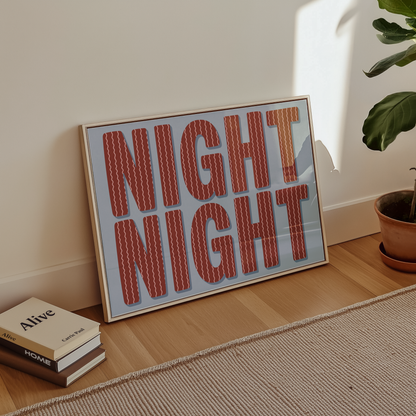 Night Night Print