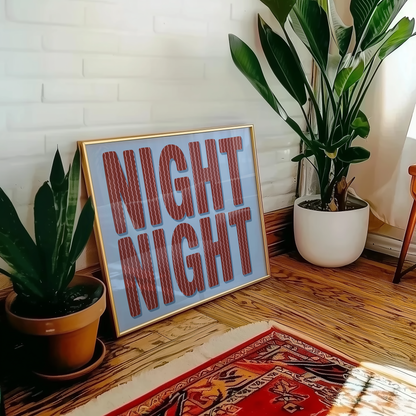 Night Night Print