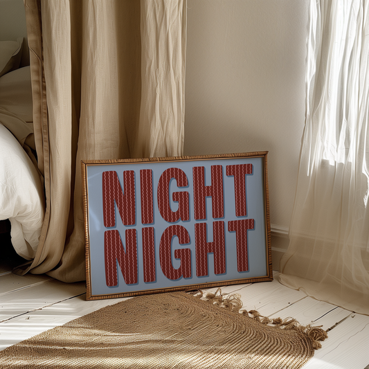 Night Night Print