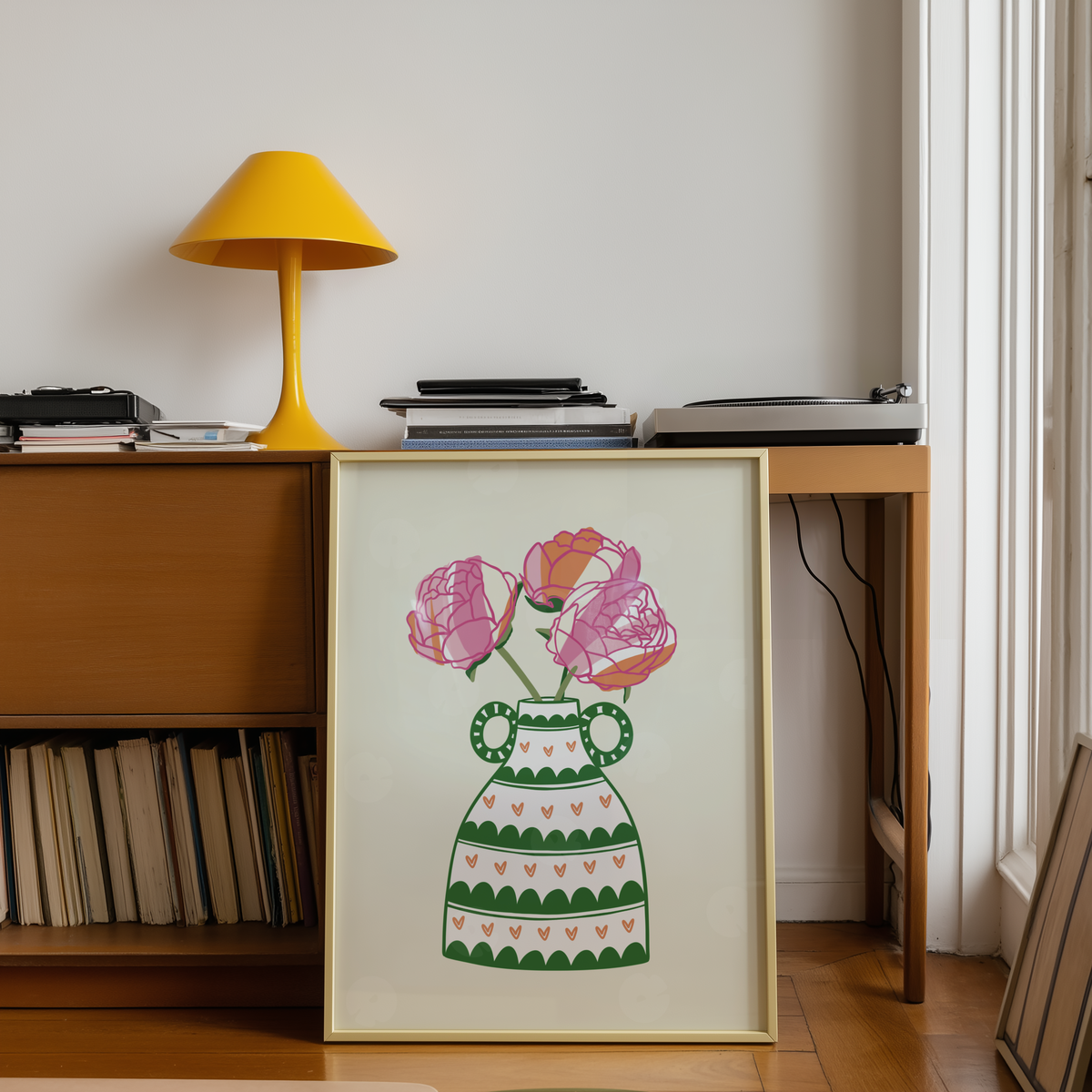 Peonies Vase Print