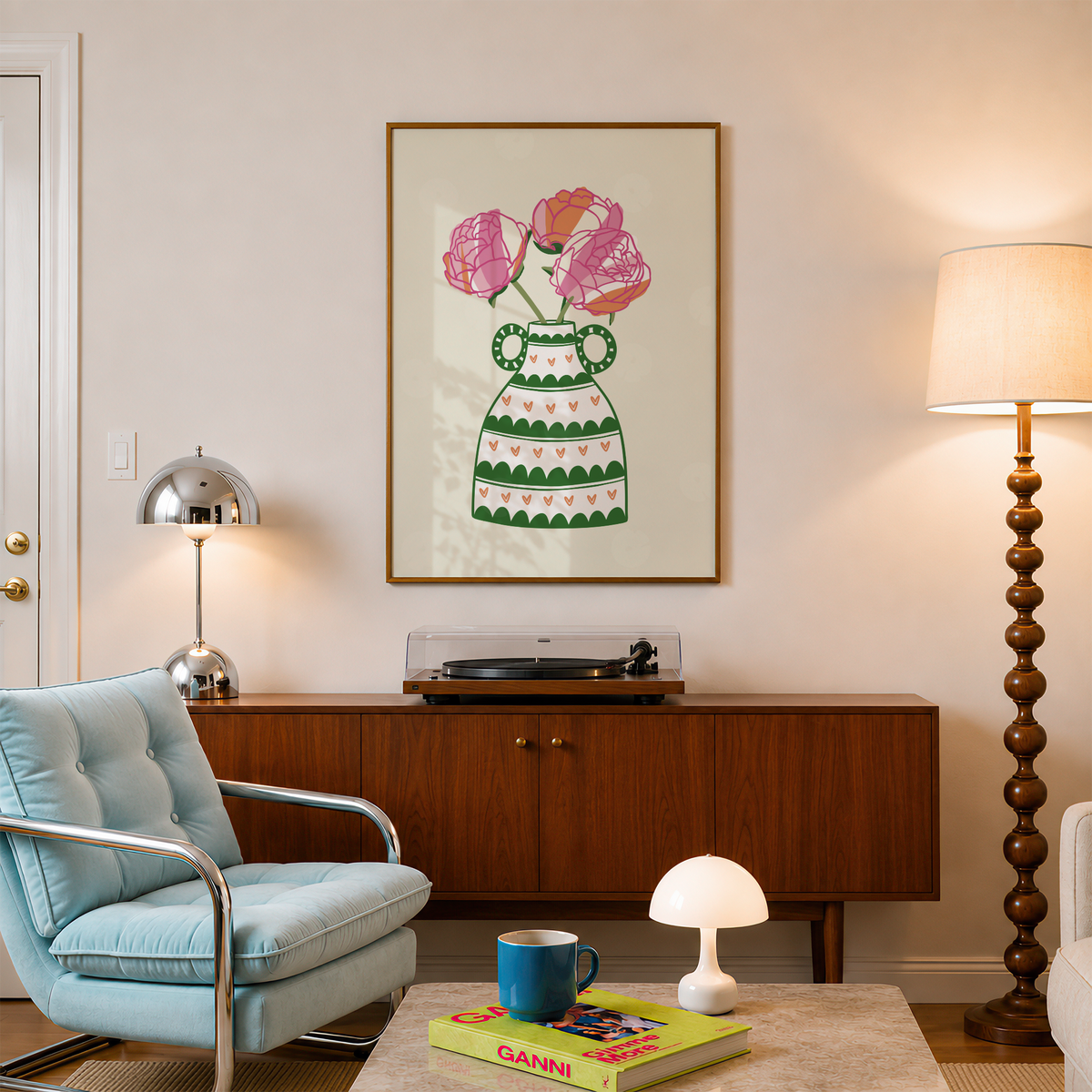 Peonies Vase Print