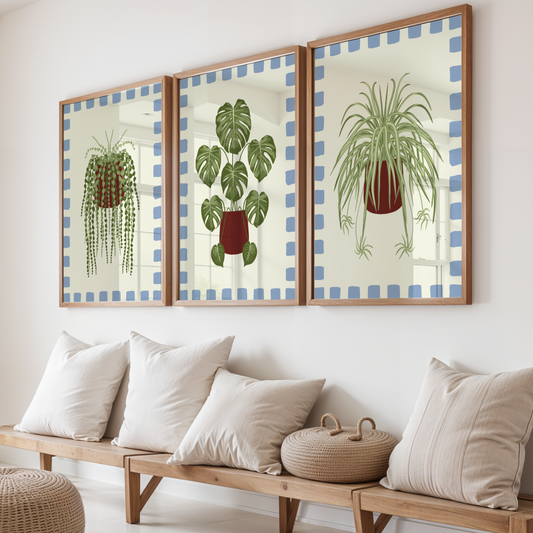 Set of 3 House Plant Print Bundle