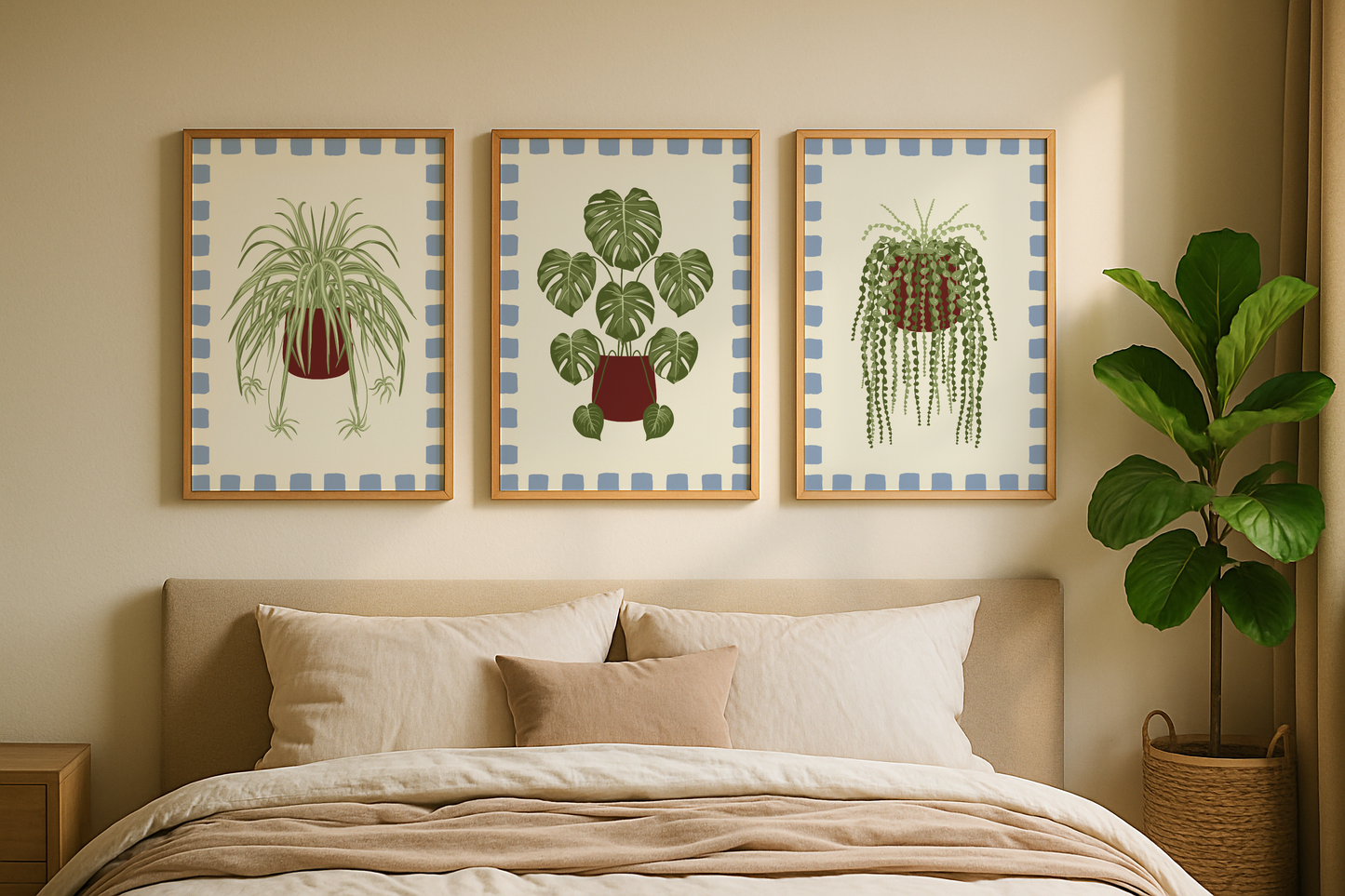 Set of 3 House Plant Print Bundle