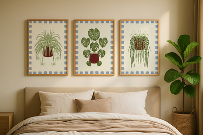 Set of 3 House Plant Print Bundle