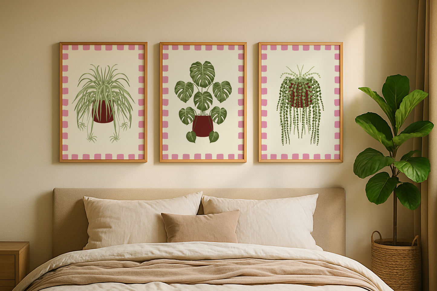 Set of 3 House Plant Print Bundle
