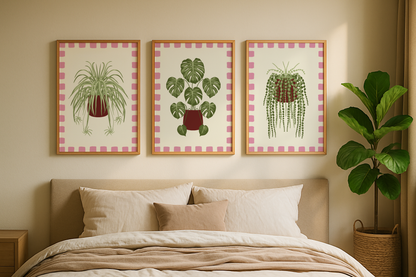 Set of 3 House Plant Print Bundle