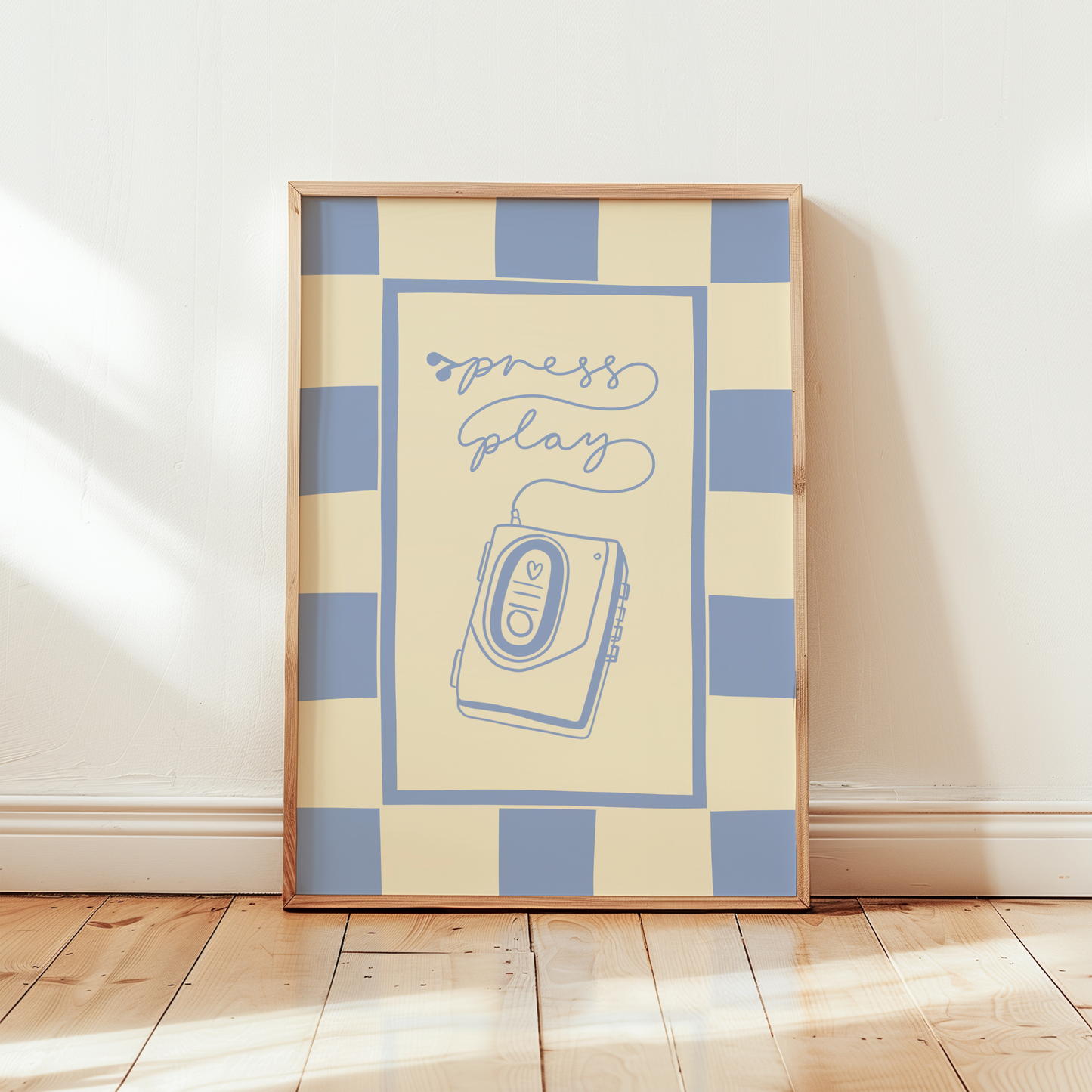 Press Play Cassette Player Print