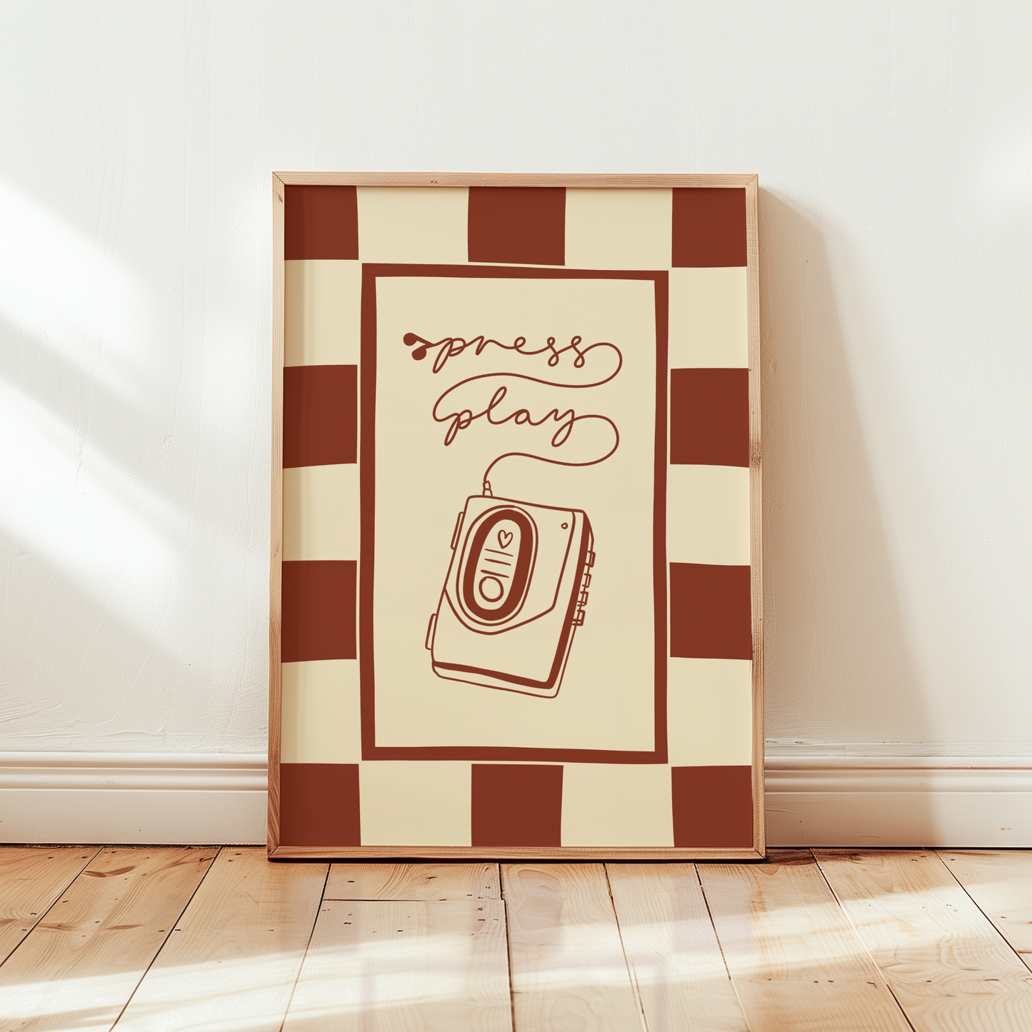 Press Play Cassette Player Print
