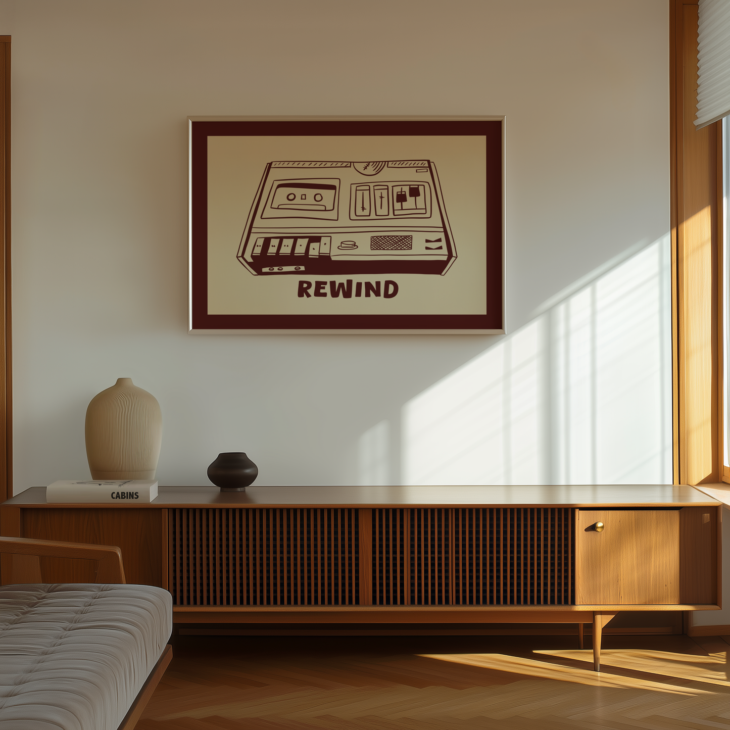 Rewind Cassette Player Print