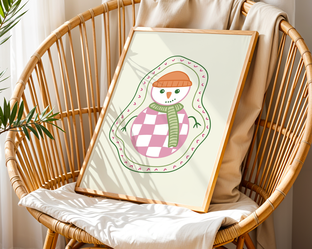 Snowman Print