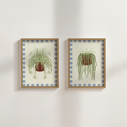 Set of 2 House Plant Print Bundle