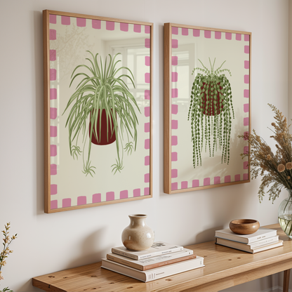 Set of 2 House Plant Print Bundle