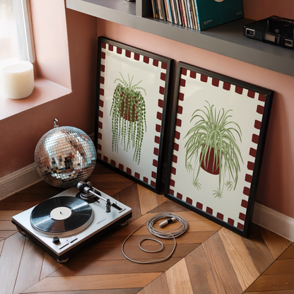 Set of 2 House Plant Print Bundle