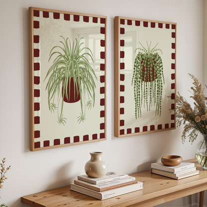 Set of 2 House Plant Print Bundle