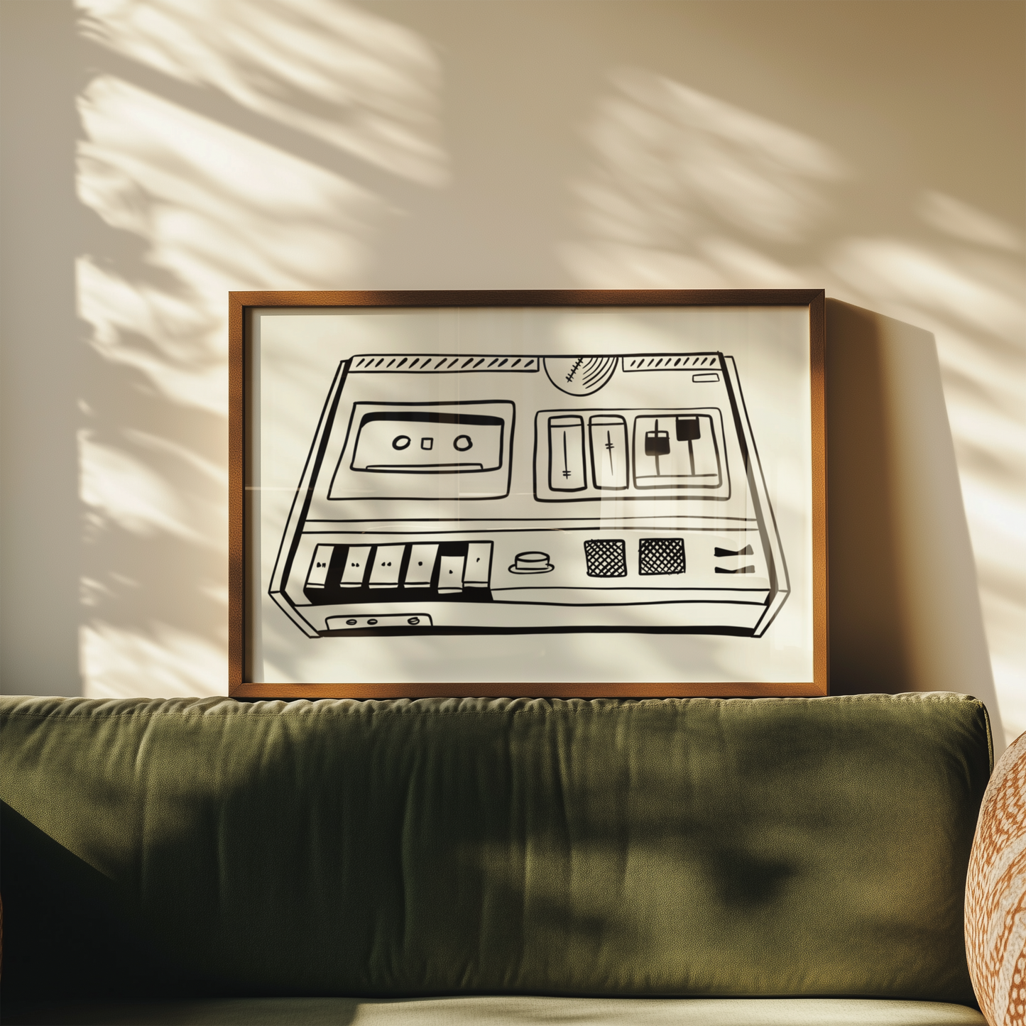 Retro Cassette Player Print