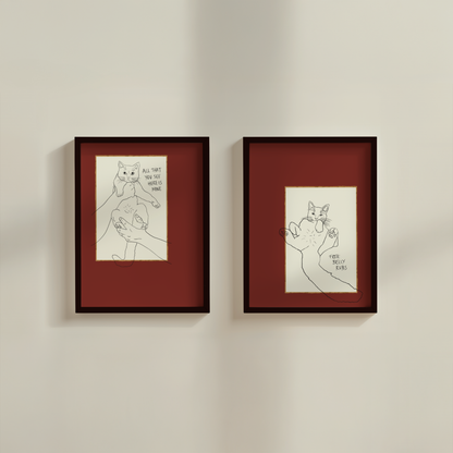 Cat Print - Everything You See Here Is Mine