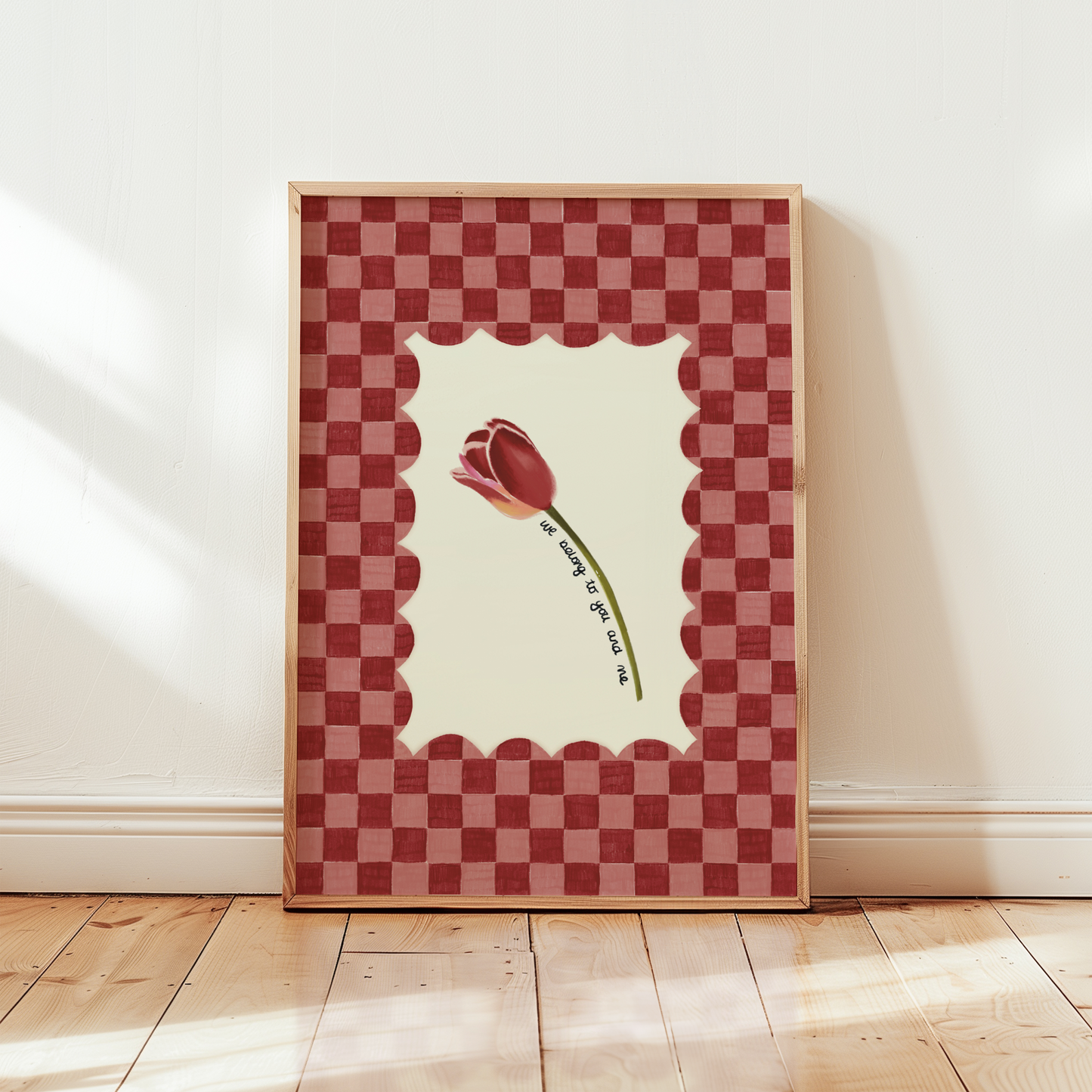 Tulip Checkered Print