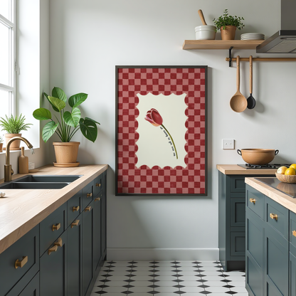 Tulip Checkered Print