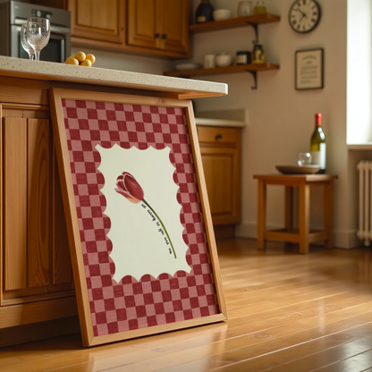 Tulip Checkered Print