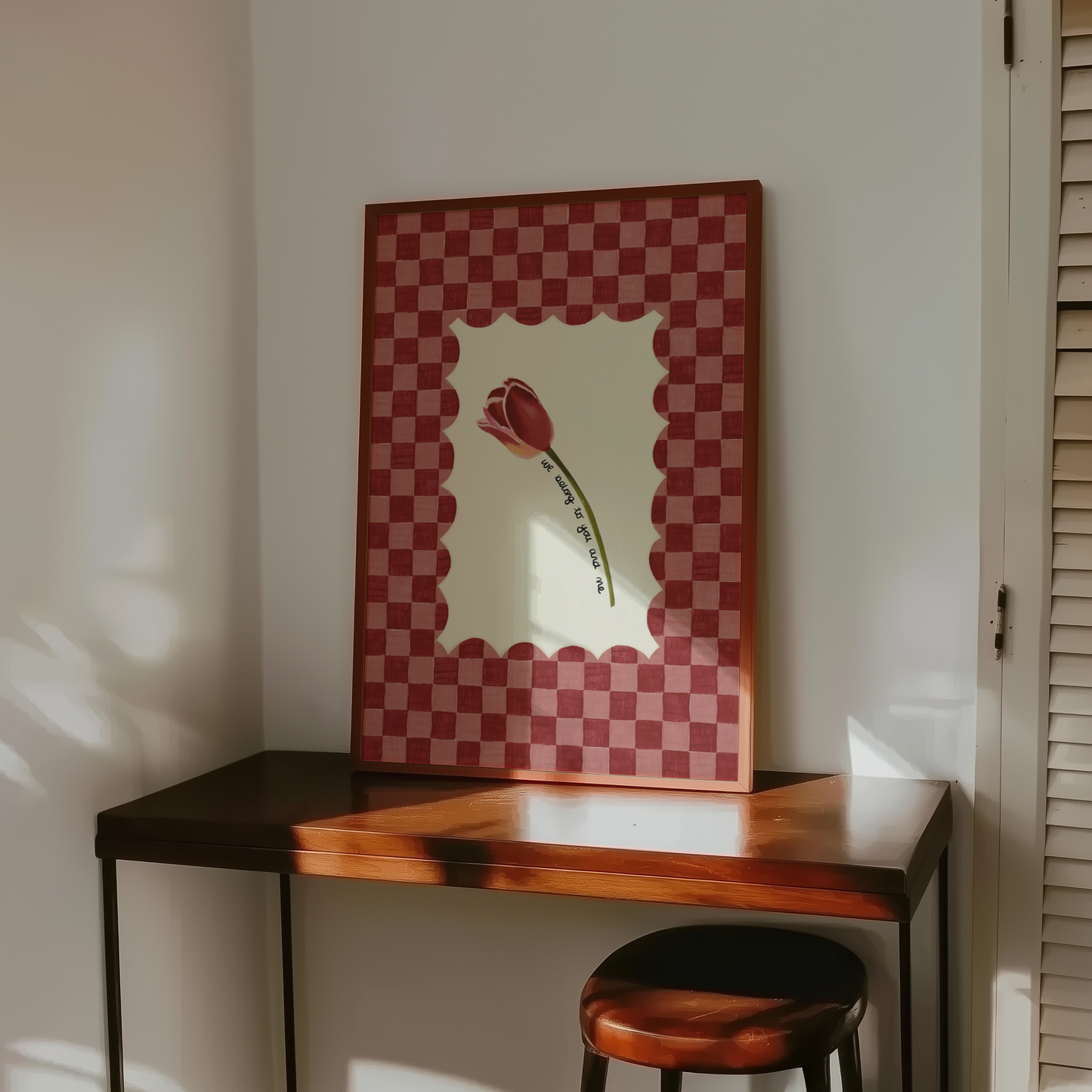 Tulip Checkered Print